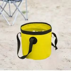( )접이식 캠핑 워터백 휴대용 캠핑 방수 버킷 야외 폴딩
