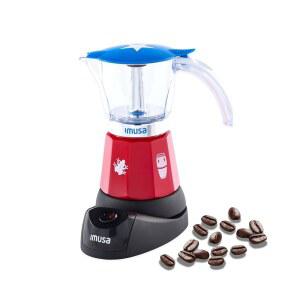 IMUSA 푸에르토리코 보리쿠아 플래그 에스프레소 메이커 트리탄 6컵 또는 주조 전통적인 알루미늄 | 모카 머신 3컵 스토브탑 커피 한정판 포트