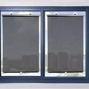 [하프클럽/셀러허브]롤 블라인드 창문 방염 암막스크린 도트블랙 65X125cm