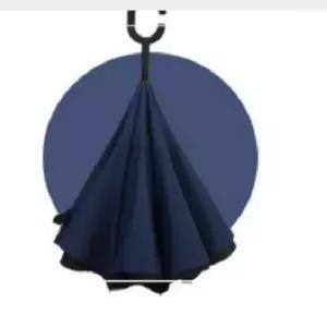 거꾸로 리버스 장우산 스탠딩 반전 우산 커브 손잡이 장마 휴대용