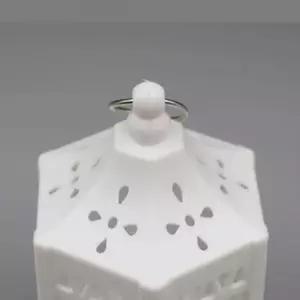 [하프클럽/셀러허브]인테리어 화이트미니캔들워머 랜턴-화이트 캔들케이스