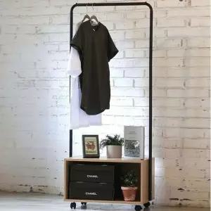 [하프클럽/셀러허브]심플 행거 옷걸이 옷장 조립 의류 선반 수납장 블랙