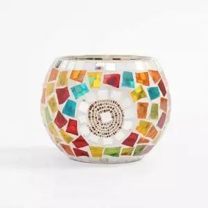 [하프클럽/셀러허브]민들레 유리 모자이크 캔들홀더 인테리어