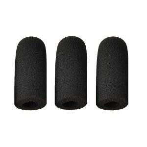 데이비드 클락 M7A 마이크 커버용 윈드스크린 커버 소프트 폼 3팩, M-4 / M-7 H10 H20 DC PRO-X2 PRO-2 ONE-X ENC 광속 항공 헤드셋 (3팩)