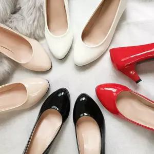 유광 무광 정장구두 미들힐 에나멜구두 구두 펌프스 여자구두