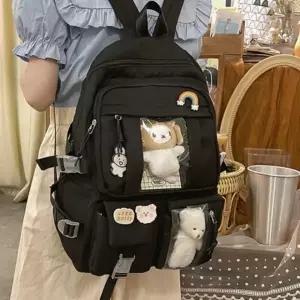 [PP 913] 책가방 백팩 신학기 초등학생 소풍 여행 인형 뺏지 키즈 여아