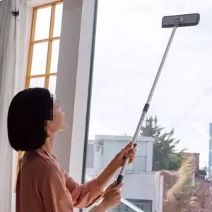 ( )극세사 롱 방충망 청소 솔 브러쉬 닦이 길이조절 먼지 제거 창문 유리 창 닦기 클리너