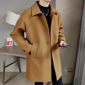 남성 코트 하프 남자 코튼 반코트 안감 키작남코트