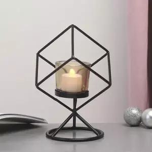 [하프클럽/셀러허브]캔들홀더 입체큐브 모던 양초홀더 인테리어