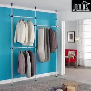 ( )3단 폴 행거 일반형 보관 옷걸이 25mm 수납 정리 옷장