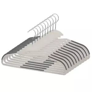 ( )논슬립 옷걸이 10P 세트 목 늘어짐 방지 미끄럼 옷정리 세탁소 어깨뿔 바지