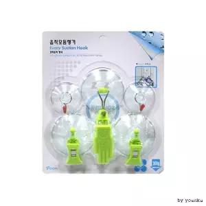 ( )우일 흡착모듬행거 H 6A H 옷걸이 수건걸이 바지걸이