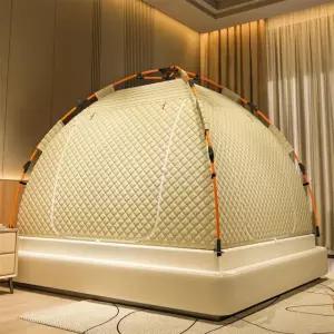 프리미엄 난방텐트 겨울 실내 보온 텐트 원터치 몽골텐트 방풍 낚시용 모기장 포함