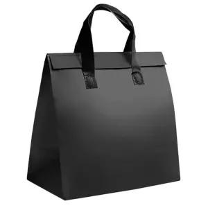 (사이즈 대(30x30x20cm))부직포 냉온 쇼핑백 가방 블랙 대(30x 20cm) 보온보냉 피크닉 도시락 아이스백