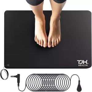 TJK 발 접지 매트 - 더 나은 수면을 위한 패드 키트 요법 침대 책상 의자 요가를 마우스 웰니스