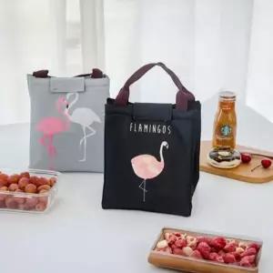 플라밍고 사각 보냉백 보온 보냉 아이스백 피크닉 야외활동 캠핑 소풍 초등학교 체험학습 도시락가방