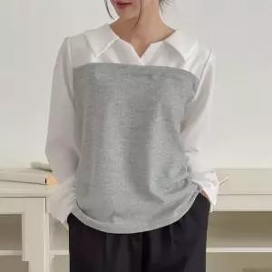 아이우먼 와이탑뷔스티에블라우스 GOT682M501 빅사이즈 (29987711A)