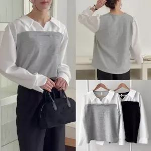 위쉬몰 GO 마리아뷔스티에블라우스(T682H501) 빅사이즈 (29987722A)