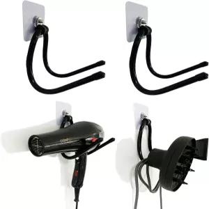 범용 헤어 드라이어 홀더 드라이어용 행거 후크 벽걸이 수건 플랫 언 스트레이트너 및 캐비닛 욕실용 코드
