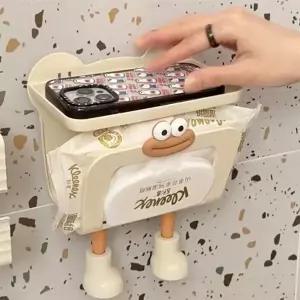 [하프클럽/셀러허브]무타공 접착식 티슈 선반 홀더