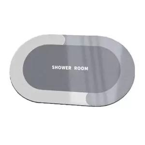 (색상 투톤 규조토 발매트)보송한 규조토 발매트 물기흡수 싱크대매트 욕조매트