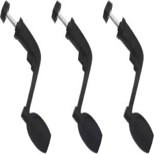 HAJZH 3PCS 낚시 릴 손잡이 플라스틱 회전 교체 대부분의 릴을 위한 검은색 범용 액세서리