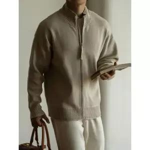 남사친 추동 빈티지 캐주얼 집업 니팅 스탠드넥 카디건 데일리 양털 다올4