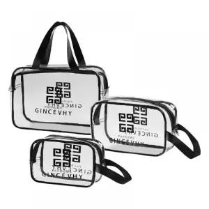 다용도 여행용 목욕 사각 미니투명 비닐 세면 더스트 파우치 백