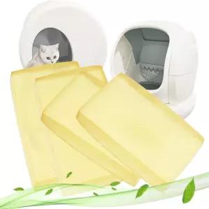 메오완트 셀프 클리닝 고양이 쓰레기통용 냄새 제거기 자동 쓰레기통과 호환되는 화장실 탈취제 (4팩)