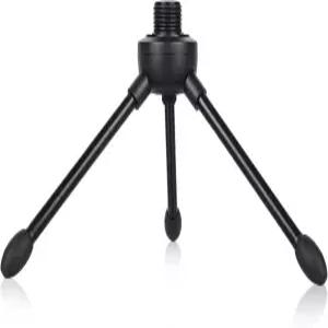 미끄럼 방지 고무 발 내구성 있는 철제 구조 휴대용 접이식 조절식 테이블 마이크 스탠드 팟캐스트 온라인