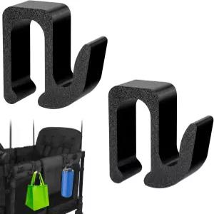 원더폴드 왜건을 위한 LUAATT 다목적 사이드 훅 왜건 W4와 호환되는 2팩 견고한 후크 액세서리 정리된 공간