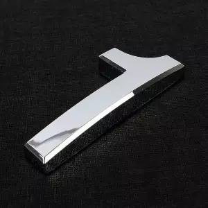 [하프클럽/셀러허브]Selzen 입체형 볼록 은색 숫자 1P 대 이니셜스티커 꾸미기이니셜