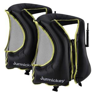 스노클 조끼 2개, 남녀용 풍선 스노클링 조끼, 스노클링, 수영, 카약, 보트 타기용 휴대용 수영 재킷 및 부력