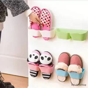 [하프클럽/셀러허브]접착식 슬리퍼꽂이 재고정리 실내화걸이 실내화꽂이 실내화 슬리퍼