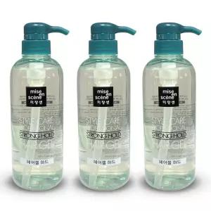 미쟝센 스타일케어 스트롱 홀드 헤어젤 하드 숏커트용 500ml 3개