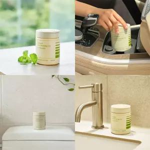 라브아실내젤타입탈취제 250g x 3(버베나and그린민트) 고체형 방향제 냄새제거 냉장고 차량 옷장