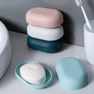 비누케이스 뚜껑 타원형 비누각 비누통 RD-12262