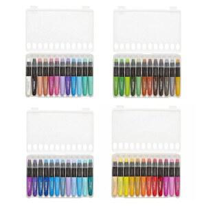 킹아트 젤 스틱 세트, 아티스트 피그먼트 크레용, 48가지 독특한 색상, 수용성, 크리미, 무취, 종이, 나무, 캔버스 등에 사용하세요