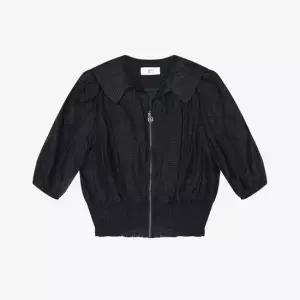 허리밴딩 펀칭 블라우스 RE H