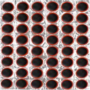 VOSAREA 48Pcs 30mm 모터 자전거 타이어 내부 튜브 펑크 고무 패치 수리 키트