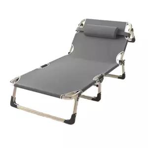 플라스틱 선배드 간이 회색 접이식 튜브그레이