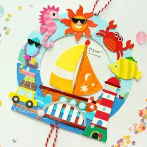 방콕 여름 바캉스 여행 페이퍼 리스 5세트 초등교구 학습교구