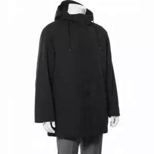 오라리 AURALEE 하이 덴시티 코튼 폴리 후디 블루종 블랙 A23SB02PC