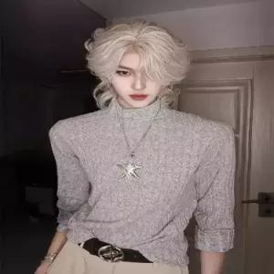 이너 겨울 남성패션 폴라티 맨투맨 기모반폴라 슬림핏 DL4