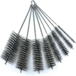 파이프 클리닝 브러시 세트 스테인리스 스틸 브리스틀 자동차 부품 병 튜브 등을 위한 8피스 버라이어티 팩