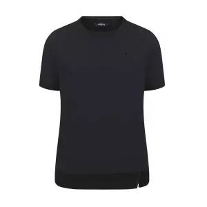 [하프클럽/팬텀]팬텀 여성 시보리 라운드 반팔티셔츠 221E2TR105 BK 골프 반팔