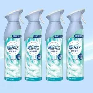 페브리즈 실내 차량 공기 탈 취제 에어 강력 탈 취 린넨 스카이 165g x 4개