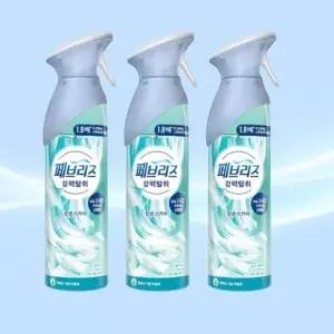 페브리즈 실내 차량 공기 탈 취제 에어 강력 탈 취 린넨 스카이 165g x 3개