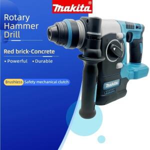 마키타 전동 무선 브러시리스 해머 드릴 충전식 로터리 및 치즐링 고토크 파워툴