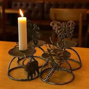 앤틱 빈티지 캔들 양초 홀더 촛대 소품 오브제 촛불 공연 할로윈 소품 엔틱 스튜디오